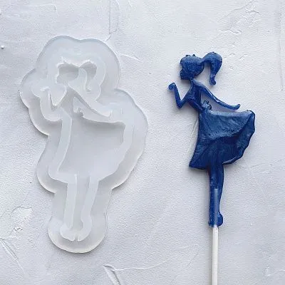 Форма силикон для леденцов №87 Принцесса №3 12 см