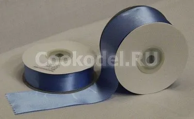 Лента атласная "Темно Голубая-6149" шир-6 мм (27,4 м)