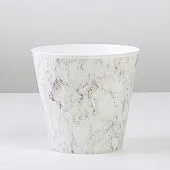 Пластиковая ваза для букетов из пряников безе шоколада Мрамор 11 см