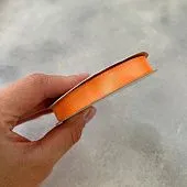 Лента атласная Морковно оранжевая 6074 шир 12 мм