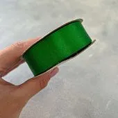 Лента атласная "Зеленая 6106", 24 мм