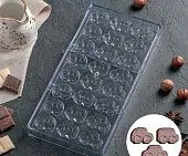 Форма для шоколада Машинки 28х14 см, 24 ячейки