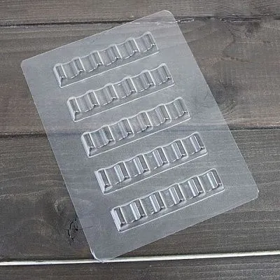 Форма для шоколада "Плитка 37" (пластик) 5 ячеек