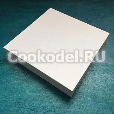 Коробка Белая без окна, 22,5х22,5х4 см