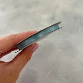 Лента атласная "Голубая-6147" шир-6 мм