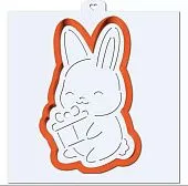 AL Трафарет Зайчик с подарком