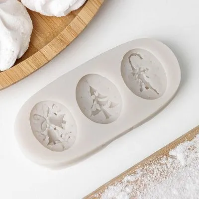 Силиконовая форма молд Новогодняя елка 10,5х4,5 см