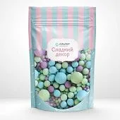 Воздушный рис Альтер в шоколадной глазури Сирень/Голубой/Изумруд матовый №091М, 100 гр