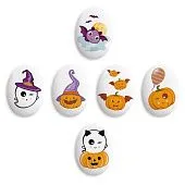 Сахарные фигурки-медальоны "Хэллоуин" 35х25 мм, 10 шт