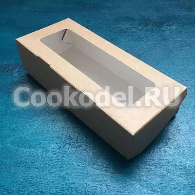 Коробка Табокс-М Крафт с окном 17х7х4 см