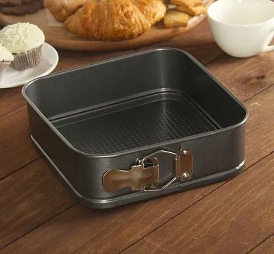 Форма для выпечки разъемная с а/п покрытием Элин "Квадрат", 20х20х6,5 см