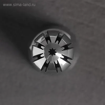 Насадка кондитерская Сфера Прорези с каплей и лучом