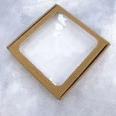 Коробка Открытая волна с окном 18х18х3 см