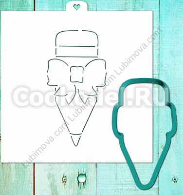 AL Форма "Карандаш с бантом 2" 11 см