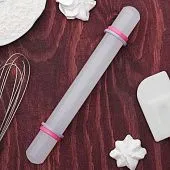 Скалка с ограничителем, 23х3 см, пластик