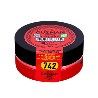 Жирорастворимый краситель для шоколада Guzman Красный Томатный 742, 5 гр