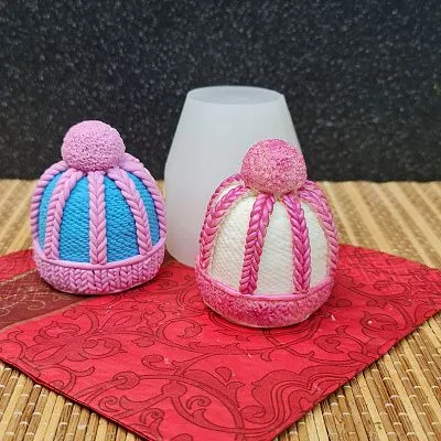 Силиконовая форма молд 3D Шапка вязаная