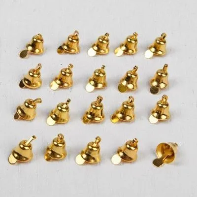 Декор "Колокольчики золотые", 0,8 см, 20 шт