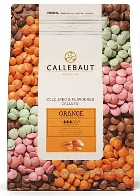 Шоколад Callebaut оранжевый со вкусом апельсина 29%, 500 гр
