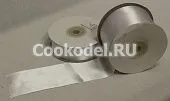 Лента атласная Белая 6001, шир-24 мм