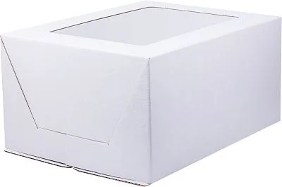 Коробка для торта с окном микрогофрокартон, 30х40х20 см