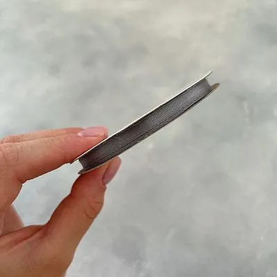 Лента атласная "Серебристая - 6176" шир-6 мм