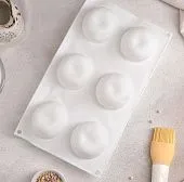 Форма для выпечки и муссовых десертов 29х17х5,5 см "Яблоко", 6 ячеек