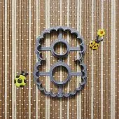 S Форма  Цифра 8 №3 10 см