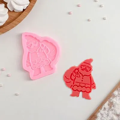 Силиконовая форма молд Дед мороз 7,8х9 см