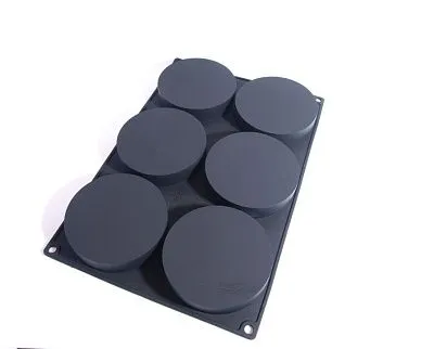 Силиконовая форма Диски D-100 Н 2 см 6 ячеек