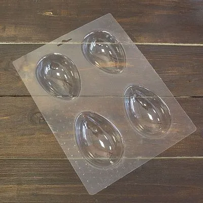 Форма для шоколада "Яйцо"  5,5 х 8 см  (пластик) 4 шт