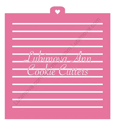 Трафарет "Тетрадная линейка широкая"