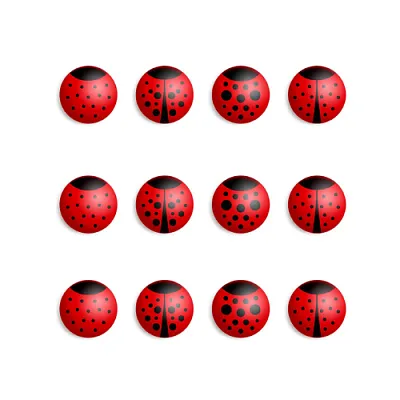Сахарные мини-медальоны "Божьи коровки", 65 гр