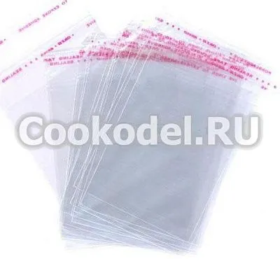 Пакеты для пряников на липкой ленте 20х30 см (100 шт)