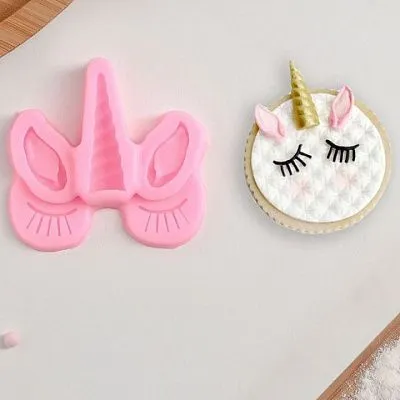 Силиконовая форма молд Взгляд единорога 6,5х6,5 см