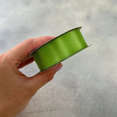 Лента атласная "Нежно-зеленая-6128" шир-24 мм