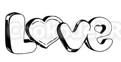 AL Форма "LOVE с сердцем" 11 см