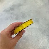 Лента атласная Желтая 6015, шир-12 мм