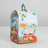 Коробка складная «Вкусный Кулич», 16,5х14,5х21 см