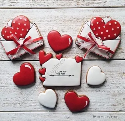 AL Форма "Конверт с сердцем" 7 см