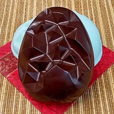 Силиконовая форма "Яйцо геометрическое" половинка №1414