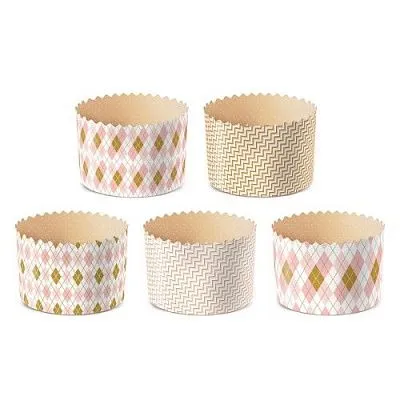 Формы для кулича "Ромбики", 110х85 мм, 10 шт