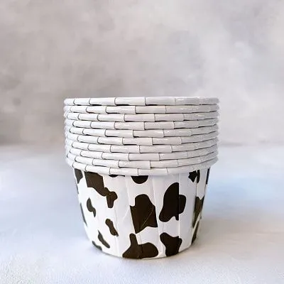 Форма/капсула бумажная "Маффин Пятнышки Коровки" (10шт) 50х40 мм