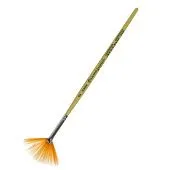 Кисть Веерная Синтетика, HANA Фантазируй № 2, короткая ручка матовая