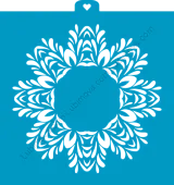 AL Трафарет "Ажурная салфетка снежинка"