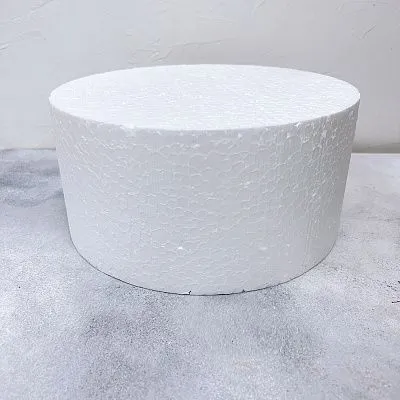 Фальш ярус для торта круг D-24 см H-12 см пенопласт