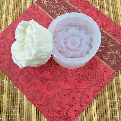 Силиконовая форма молд 3D Цветок Мак №48 6 см