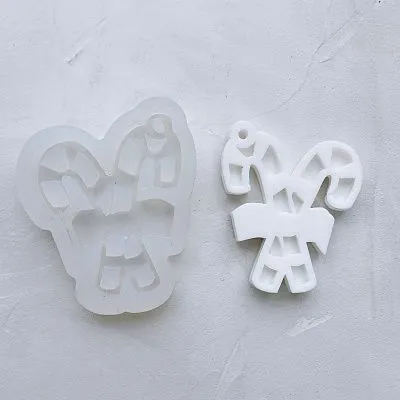 Форма силиконовая для шоколада Рождественский леденец №223 7 см