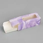 Коробка для макаронс "Шелк", 12х5,5х5,5 см