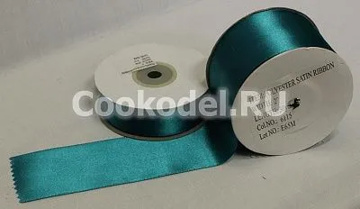 Лента атласная "Изумрудная 6115", 6 мм